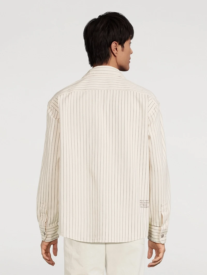 Roy Roger's x Dave's NY Hickory Stripe Overshirt