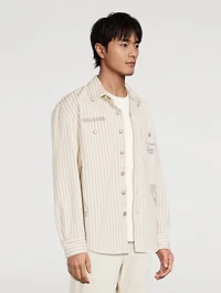 Roy Roger's x Dave's NY Hickory Stripe Overshirt