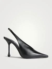 Isa Leather Slingback Pumps