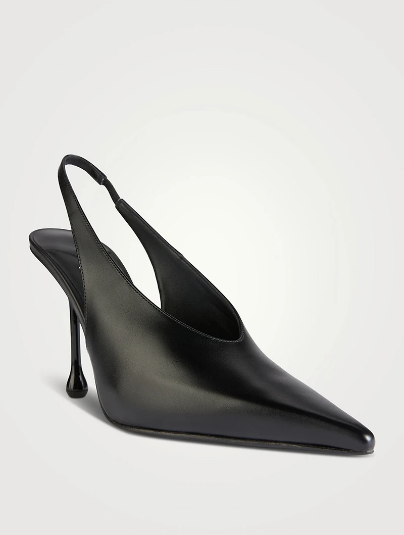 Isa Leather Slingback Pumps