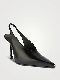 Isa Leather Slingback Pumps