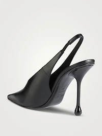 Isa Leather Slingback Pumps