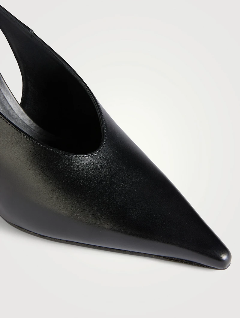 Isa Leather Slingback Pumps
