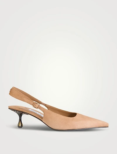 Amel Suede Slingback Pumps