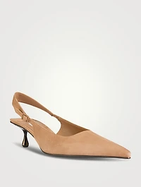 Amel Suede Slingback Pumps