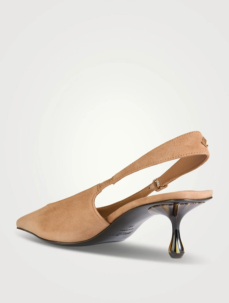 Amel Suede Slingback Pumps