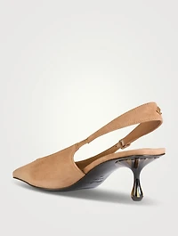 Amel Suede Slingback Pumps