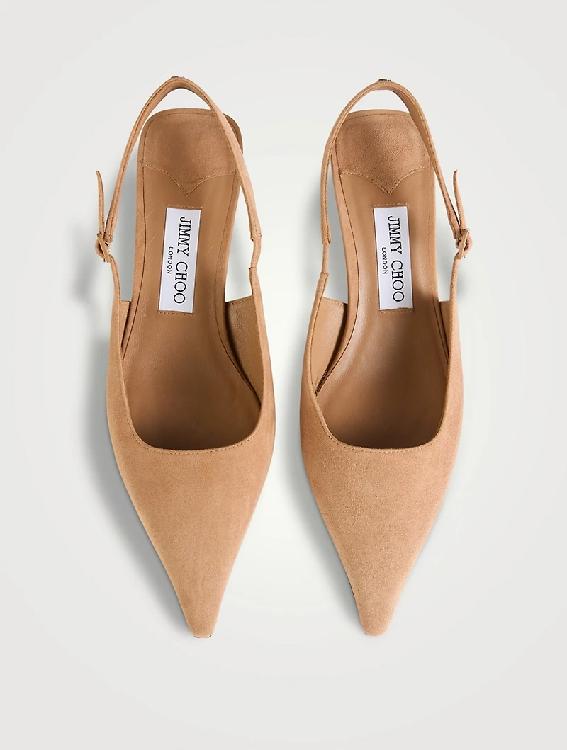 Amel Suede Slingback Pumps