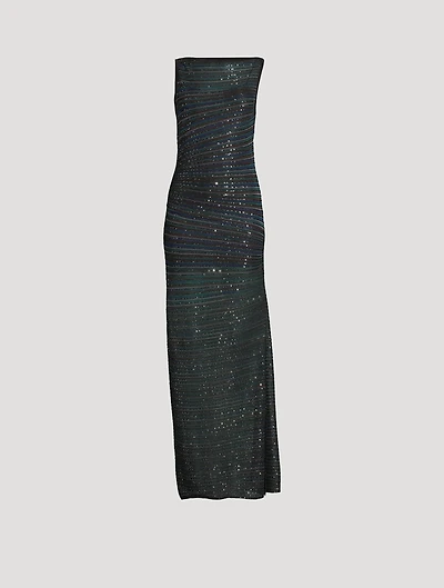 Sequin-Embellished Gown