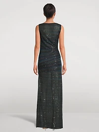 Sequin-Embellished Gown