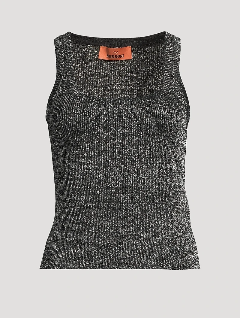 Lurex Knit Tank Top