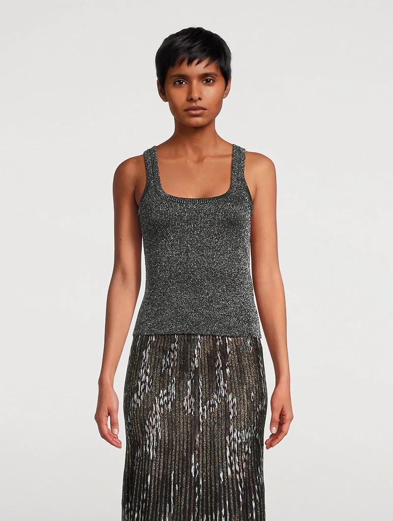Lurex Knit Tank Top