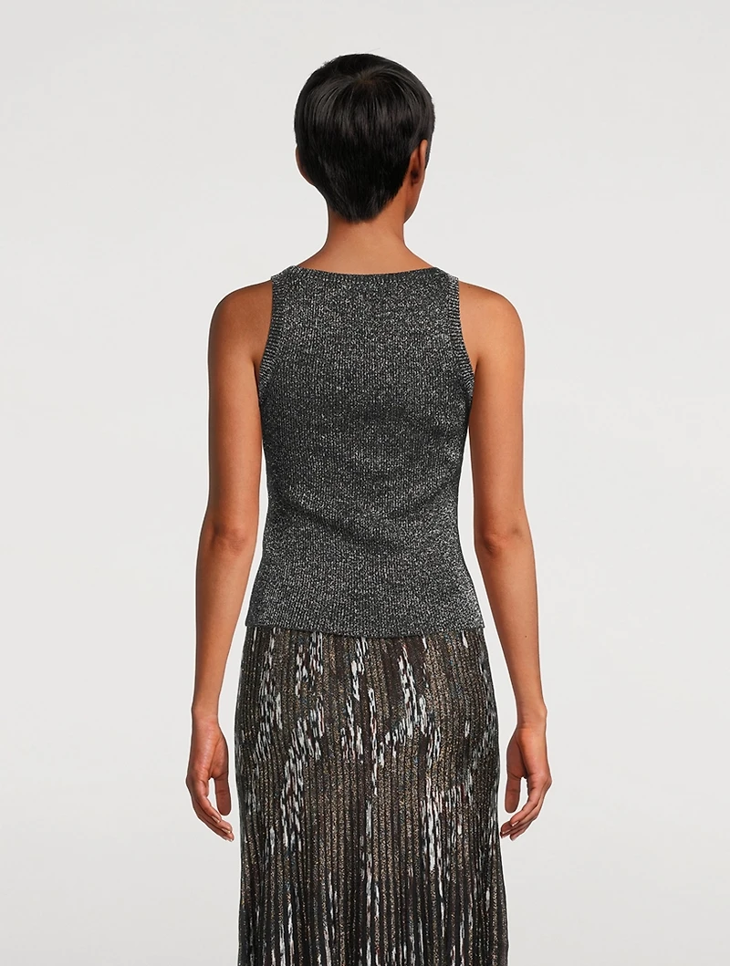 Lurex Knit Tank Top