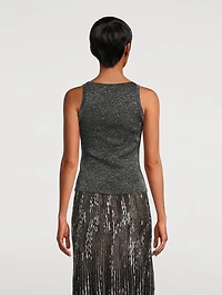 Lurex Knit Tank Top