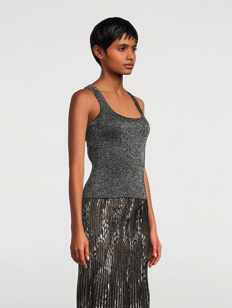 Lurex Knit Tank Top