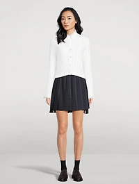 Fresco Pleated Mini Skirt