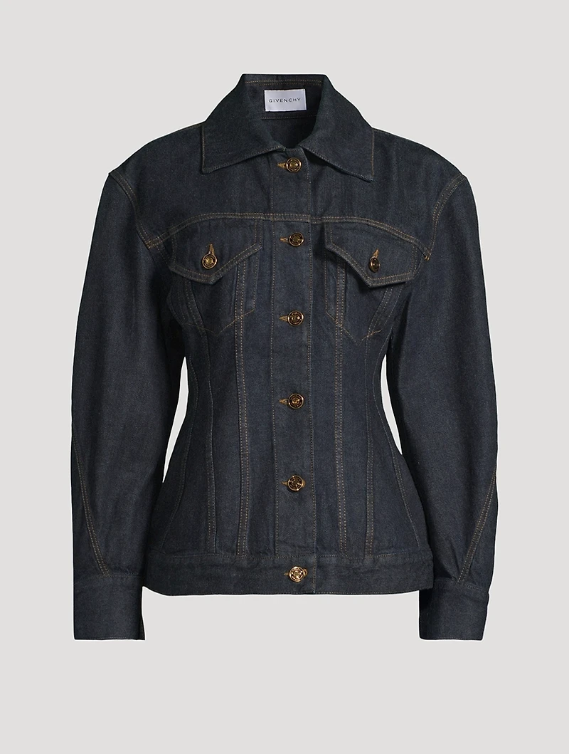 Raw Denim Cinched Jacket