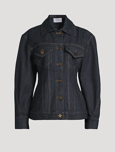 Raw Denim Cinched Jacket