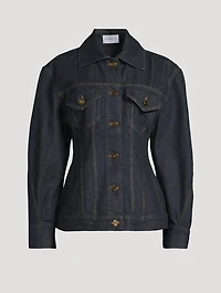 Raw Denim Cinched Jacket