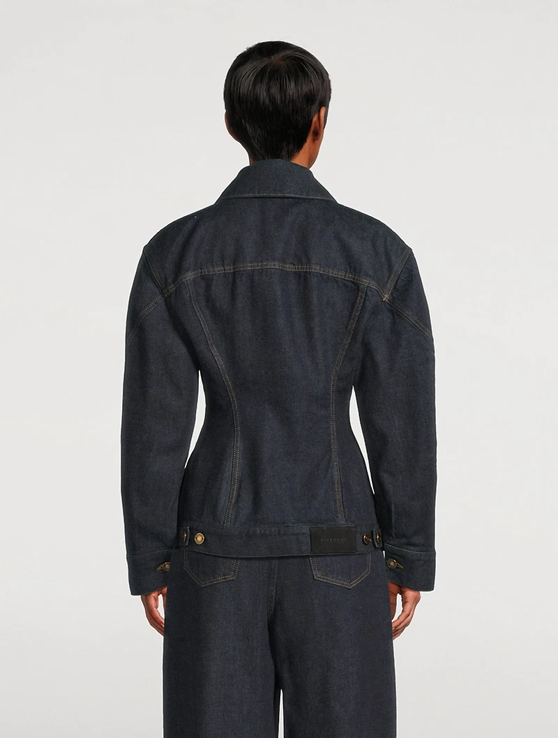 Raw Denim Cinched Jacket