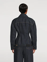 Raw Denim Cinched Jacket
