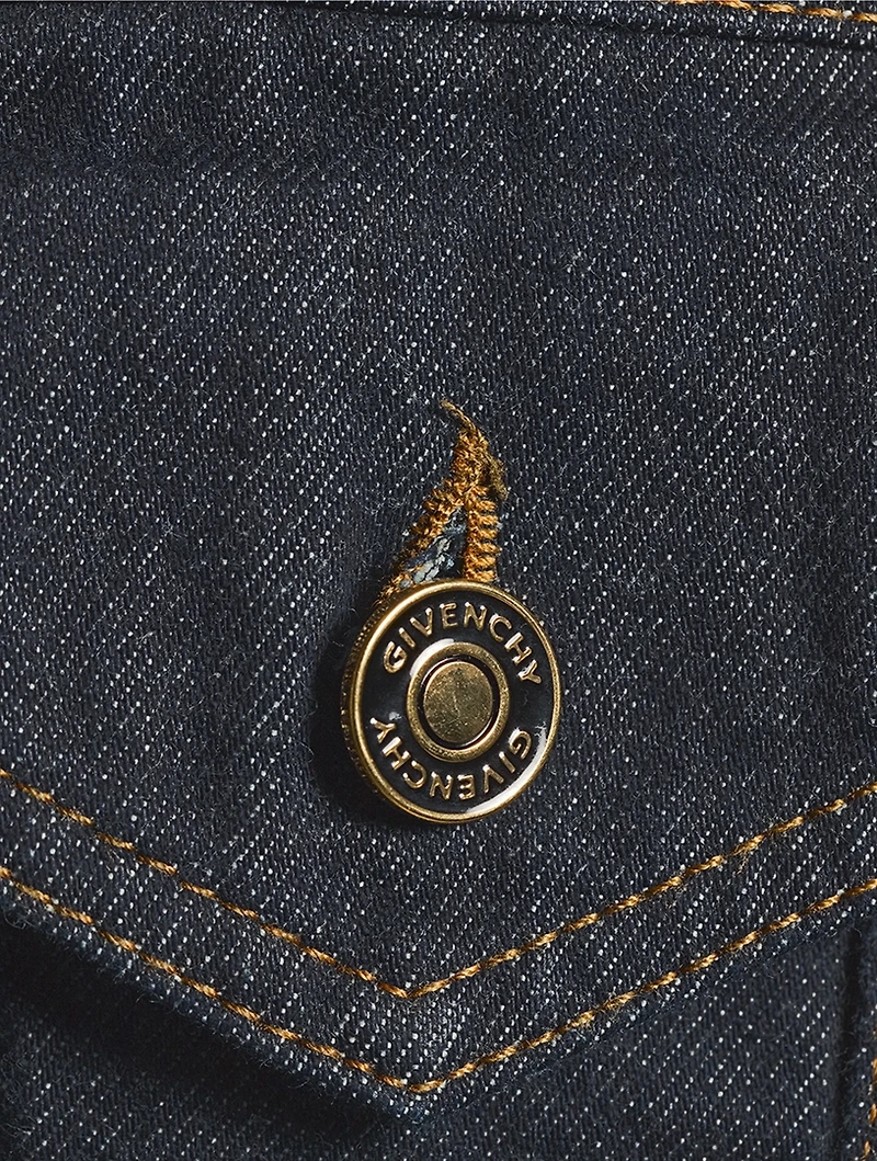 Raw Denim Cinched Jacket