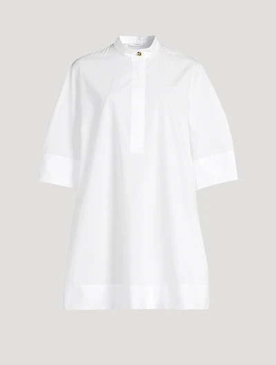 Poplin Mini Shirt Dress