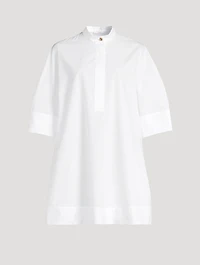 Poplin Mini Shirt Dress