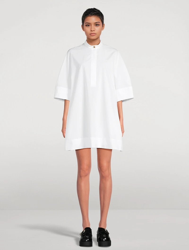 Poplin Mini Shirt Dress