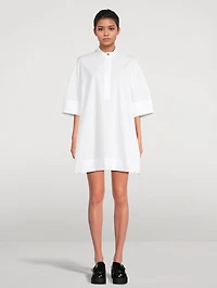 Poplin Mini Shirt Dress