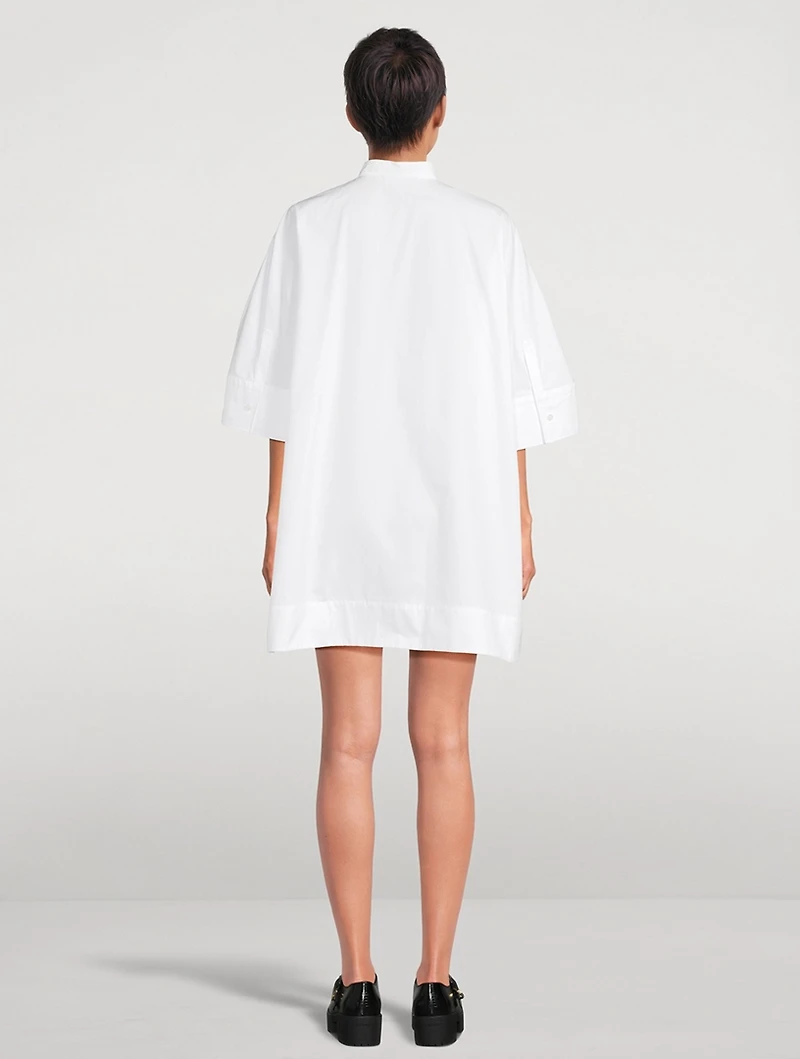 Poplin Mini Shirt Dress