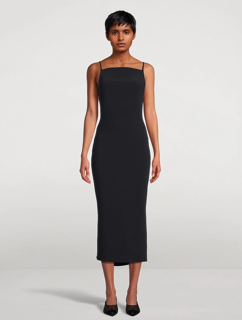 Sliced Midi Dress