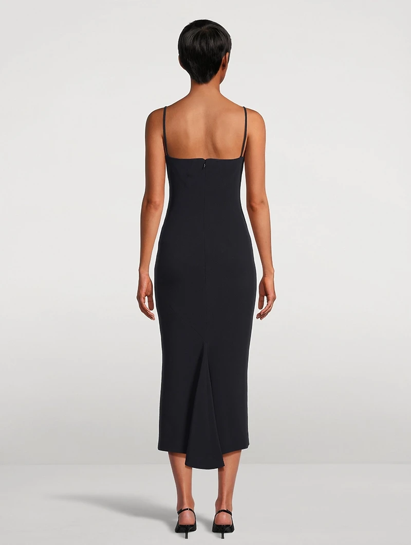 Sliced Midi Dress