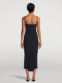 Sliced Midi Dress