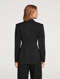 Wool Double-Breasted Tuxedo Jacket