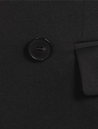 Wool Double-Breasted Tuxedo Jacket