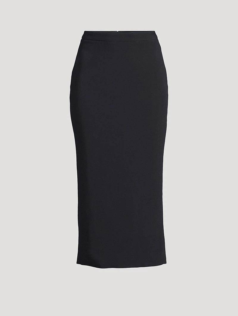 Kick-Flare Midi Skirt