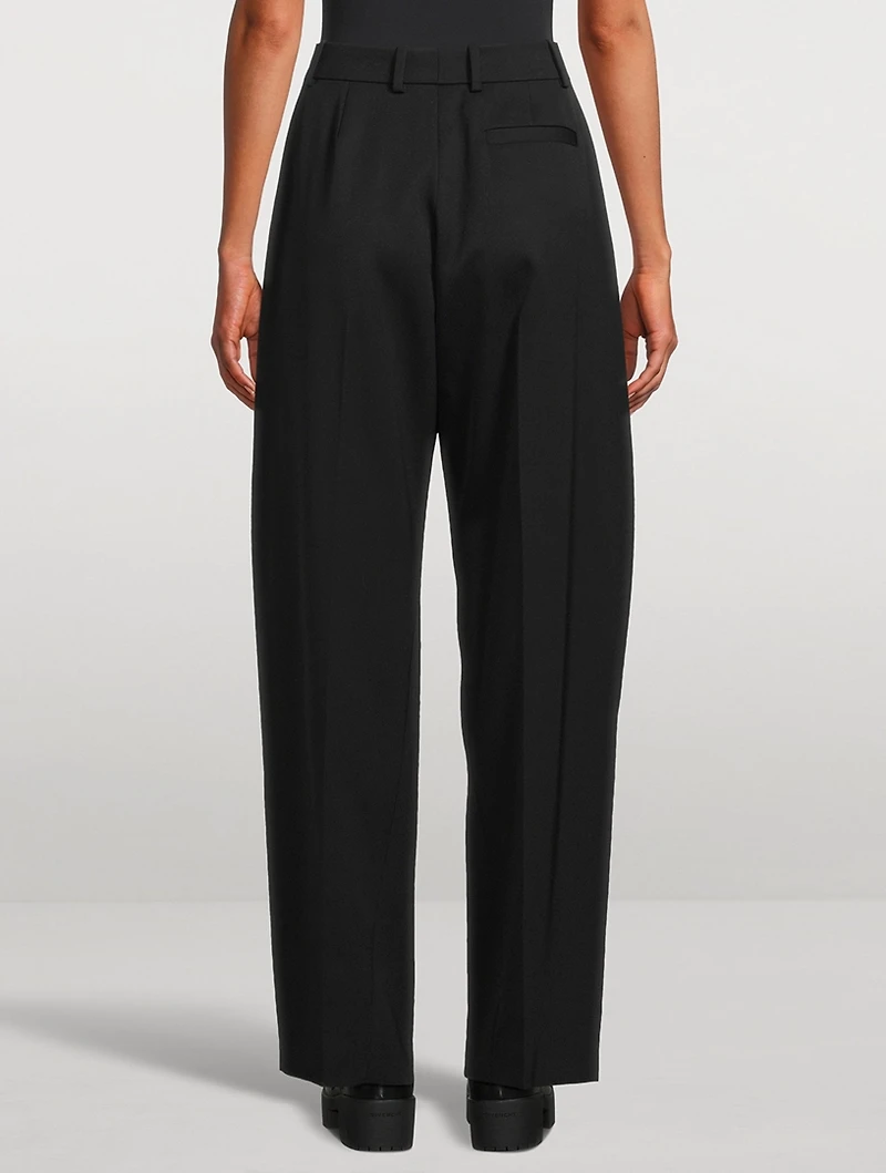Wool Cocoon Tailored Pants
