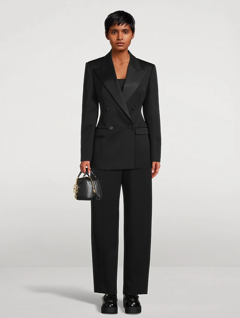 Wool Cocoon Tailored Pants