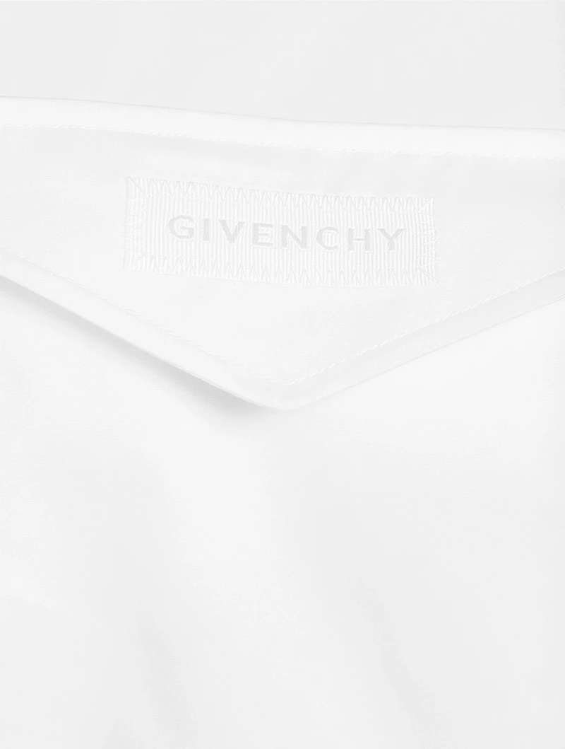 Drawstring Poplin Shirt