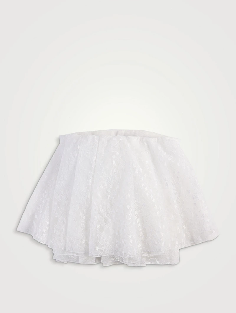 Strapless Lace Blouse With Cape