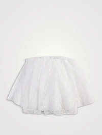 Strapless Lace Blouse With Cape