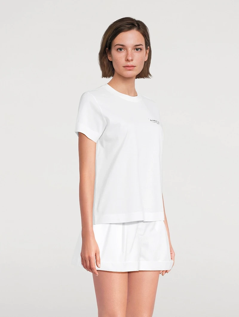 Cotton T-Shirt Archive Print