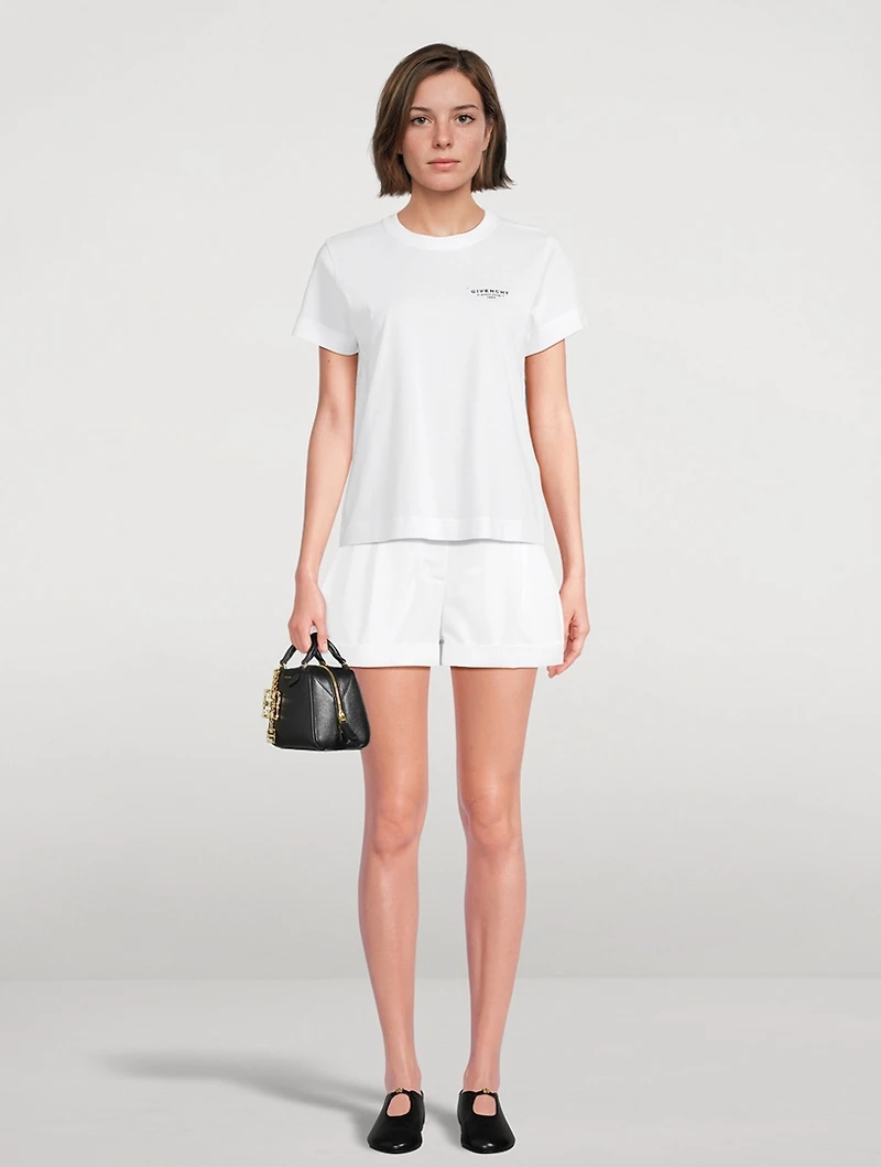 Cotton T-Shirt Archive Print