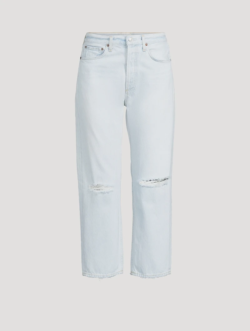 90s Cropped Straight Jeans