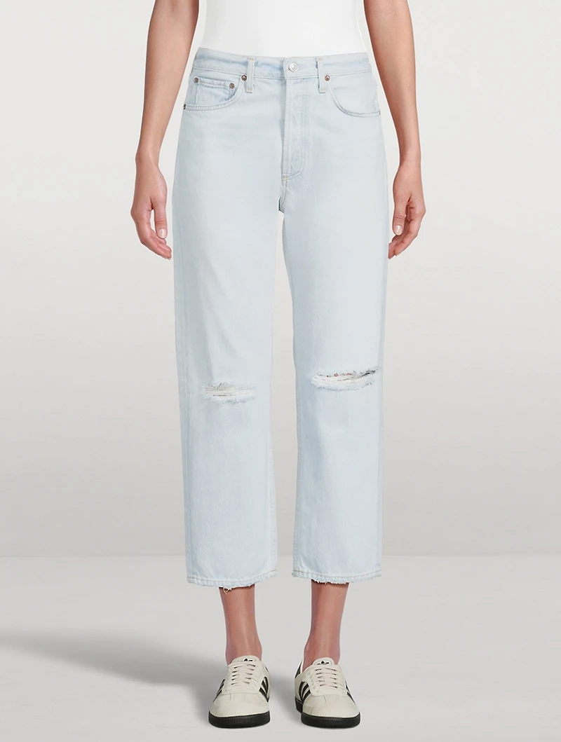 90s Cropped Straight Jeans