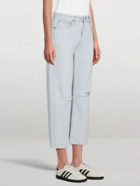 90s Cropped Straight Jeans