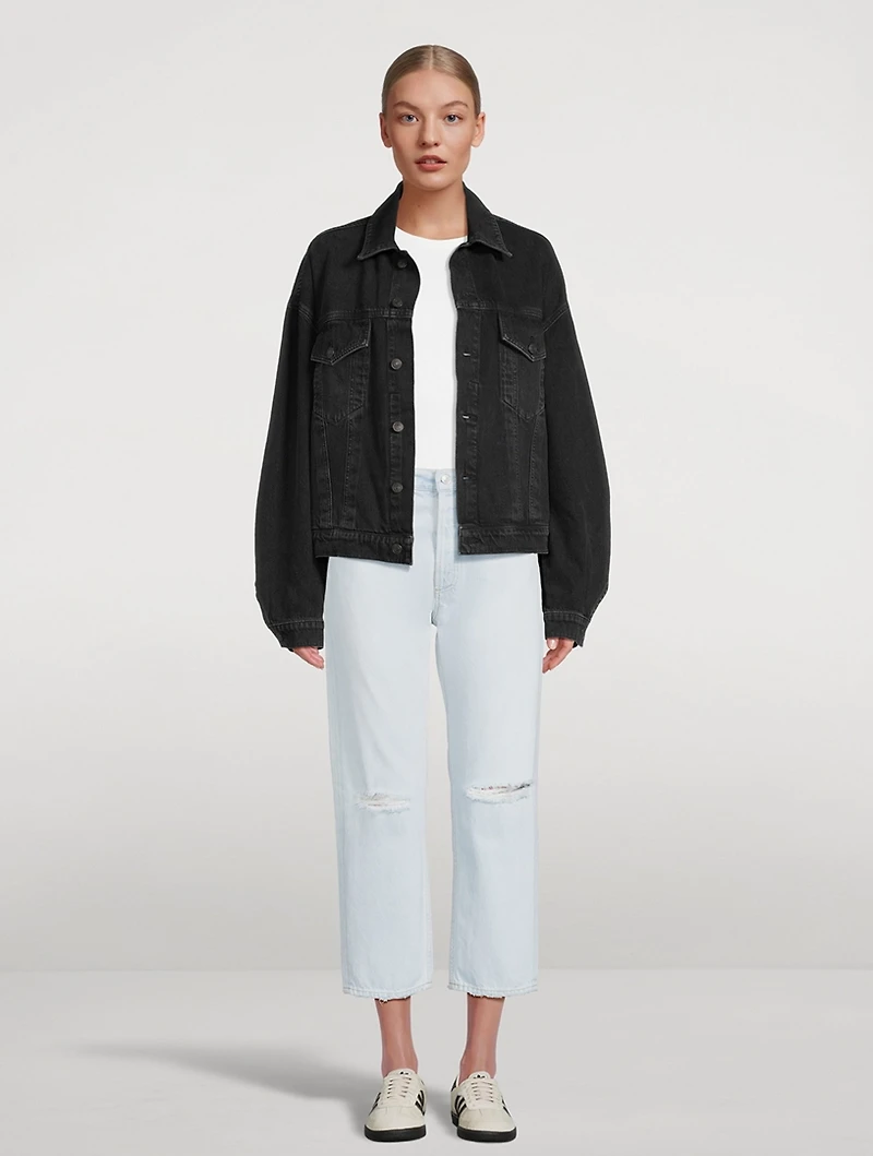 90s Cropped Straight Jeans