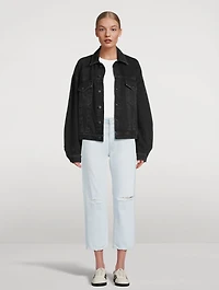 90s Cropped Straight Jeans