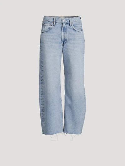 Low Curve Barrel-Leg Jeans